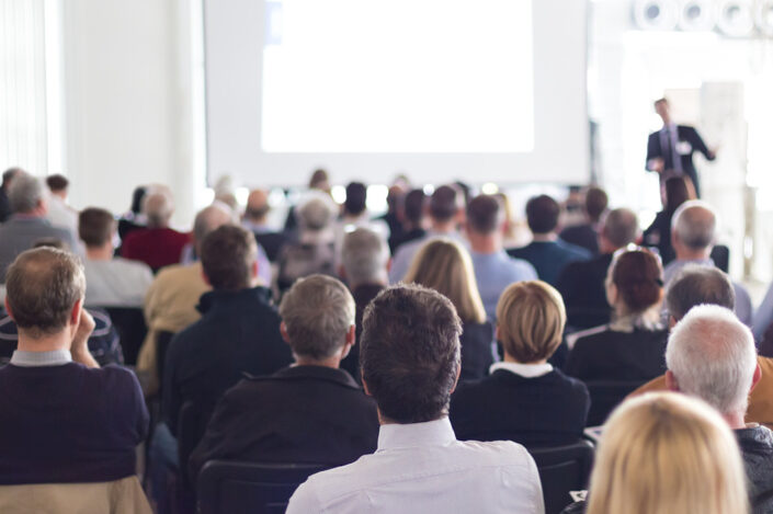 Audience in the lecture hall.