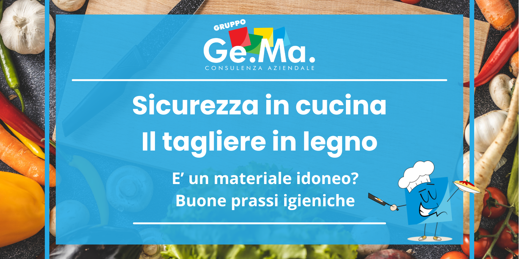 Tagliere in legno in cucina