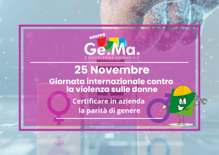 Simboli di uomo e donna che sono in equilibrio per indicare la parità di genere e la giornata contro la violenza sulle donne. Gruppo Ge.Ma consulenza sul lavoro per la parità di genere