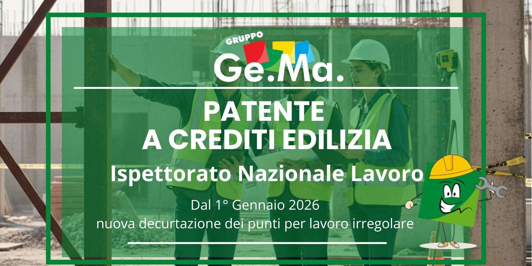 patente a crediti decurtazioni lavoro irregolare Patente a crediti nei cantieri: nuove sanzioni derivanti dalla nota dell'ispettorato nazionale del lavoro