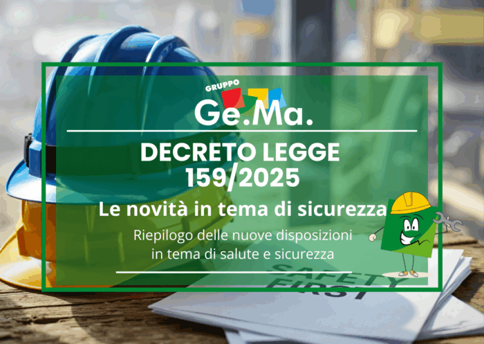 Immagine che illustra il decreto legge 159 del 2025 per gli obblighi della sicurezza