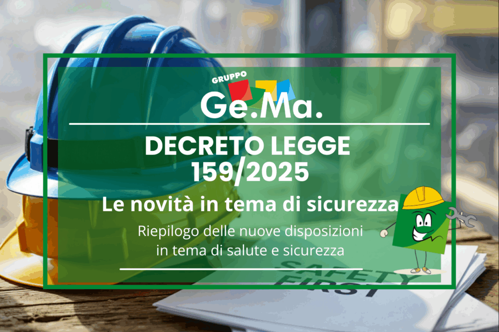 Immagine che illustra il decreto legge 159 del 2025 per gli obblighi della sicurezza