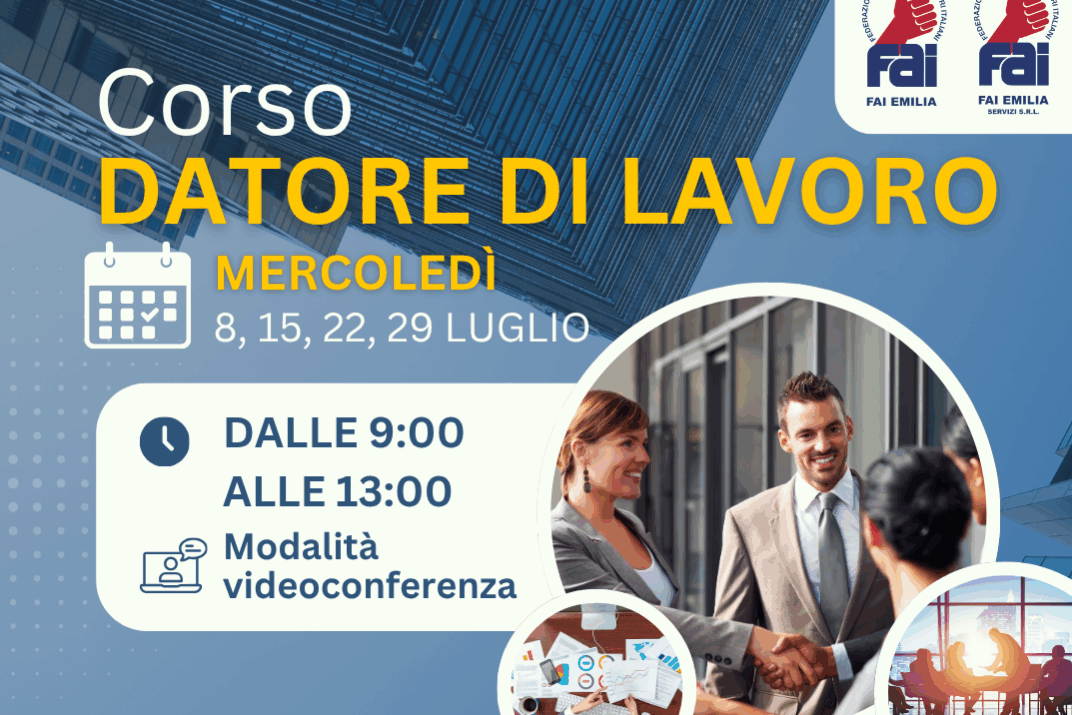 Corso datore di Lavoro FAI Emilia